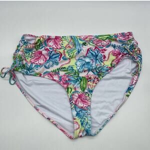 Stella‎ Parker Plus Size Swim/Bikini Bottom Floral Print